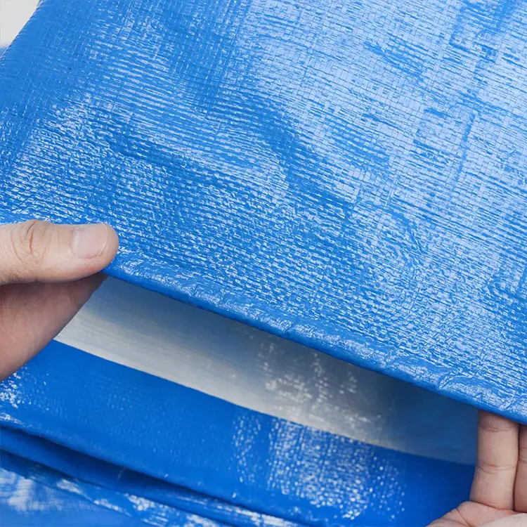 برزنت پلی اتیلن سفید آبی 160 گرمی