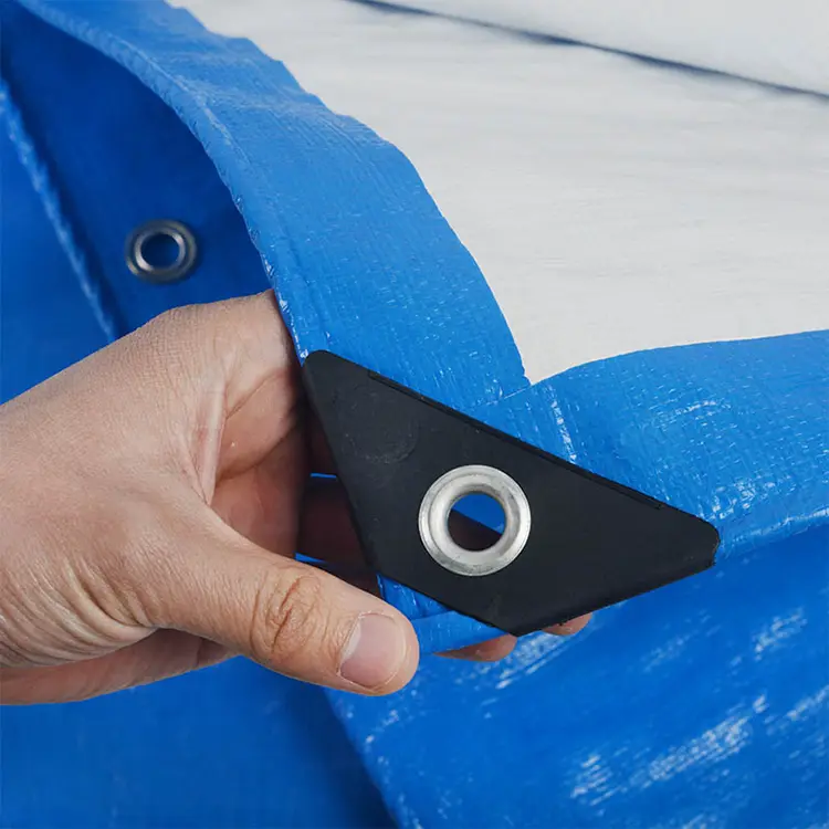 برزنت پلی اتیلن سفید آبی 160 گرمی