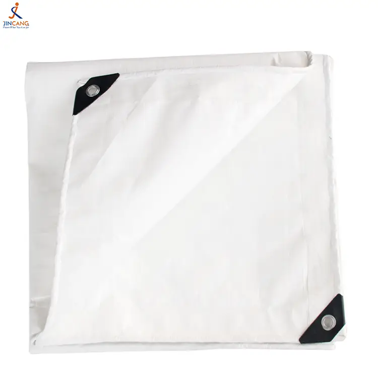 170 گرم Tarpaulin PE سفید