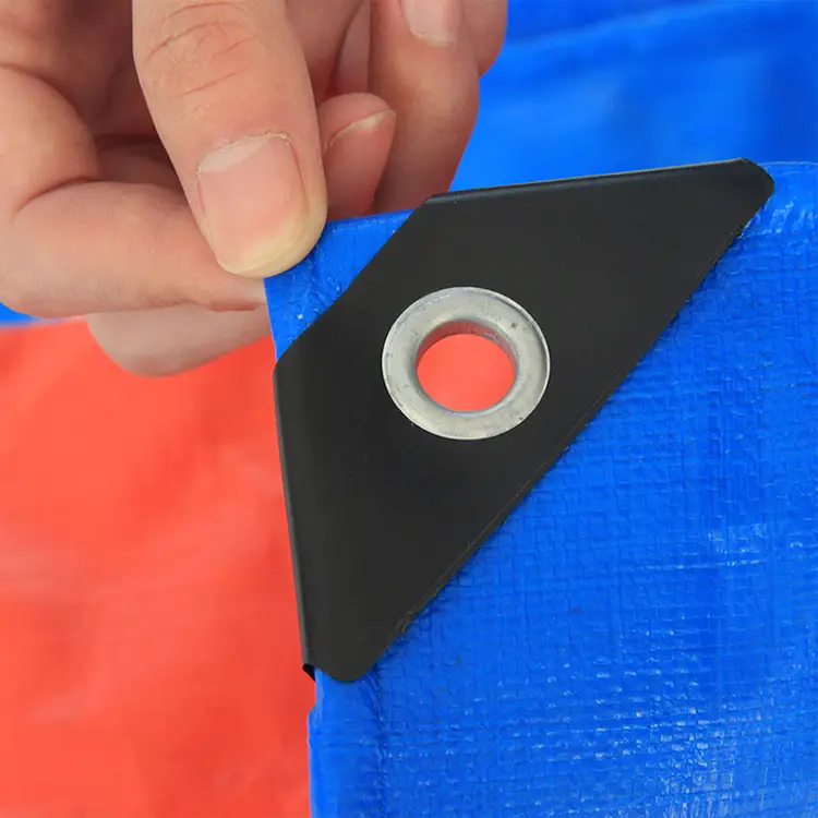 180 گرم آبی نارنجی PE Tarpaulin