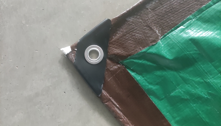 برزنت PE سبز قهوه ای 8'x10' 110GSM برای محافظت از پوشش برزنت PE سبز قهوه ای 8'x10' 110GSM برای محافظت از پوشش