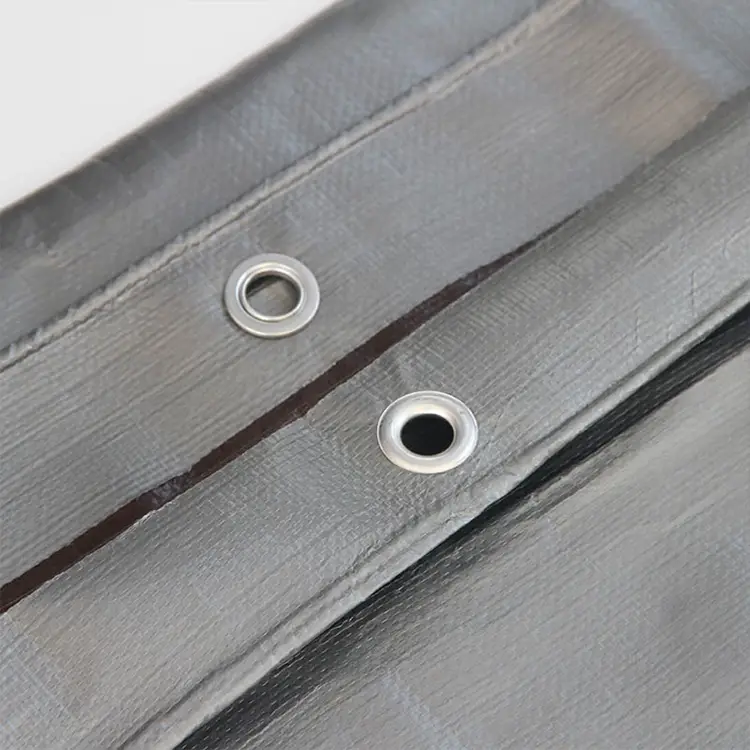 220 گرم نقره ای قهوه ای PE Tarpaulin