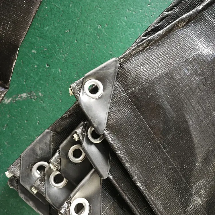 سیاه 200GM PE Tarpaulin