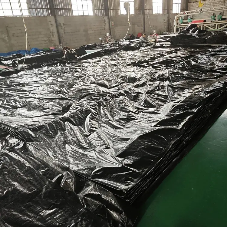 سیاه 200GM PE Tarpaulin