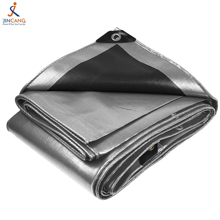 نقره سیاه 240 باکره PE Tarpaulin